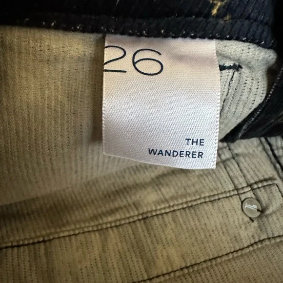 Pilcro Black Corduroy Floral Straight Leg Elevated Statement Pants - Picture 8 of 13